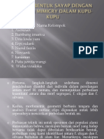 Variasi Bentuk Sayap Dengan Asosiasi Mimicry Dalam Kupu-Kupu