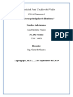 Ana Franco 2018120321 Carreteras Principales Honduras PDF