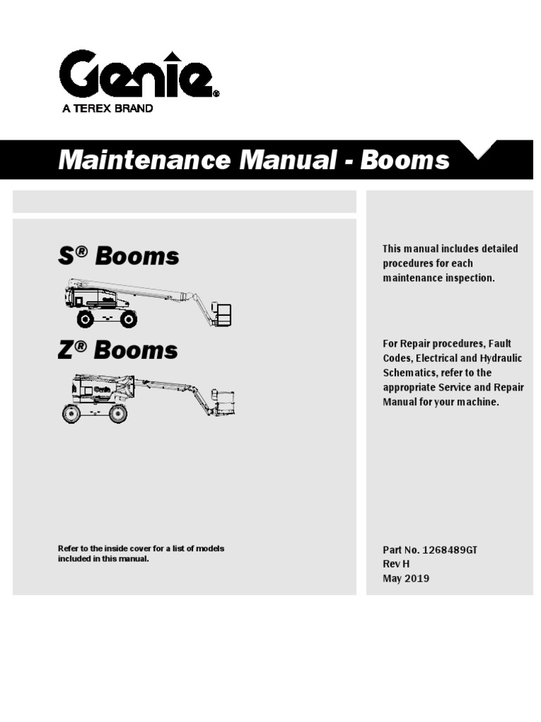 Genie Boomtruck Manual | PDF | Crane (Machine) | Axle