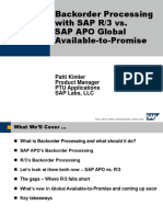 Backorder Processing with SAP APO vs R/3 ATP