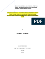 Factors Affecting Teacher Adoption of Technology in Cavite Schools