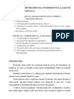 COMPORTAMENTUL INTERPERSONAL LA ELEVII CU DEFICIENȚĂ MINTALĂ Lucrare Grad