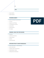 ANSYS Course Contents 