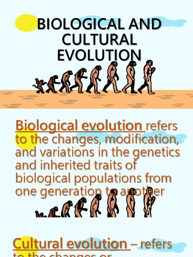 Biological and Cultural Evolution Overview | PDF | Homo | Human