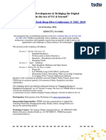 TSDSI Tech Deep Dive Brochure With Agenda V4.1.4 20191008 PDF