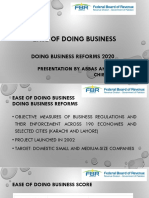 EoDB Reforms by FBR For Paying Taxes-EODB