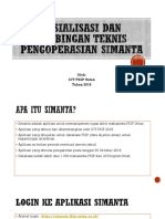 Petunjuk Teknis Penggunaan SIMANTA