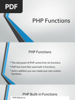 PHP Functions 1