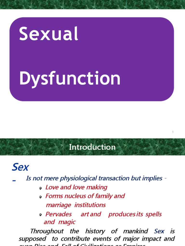 Understanding Sexual Dysfunction | PDF | Sexual Dysfunction | Sexual ...