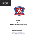 Security Services Sample Proposal | PDF | Security Guard | Police