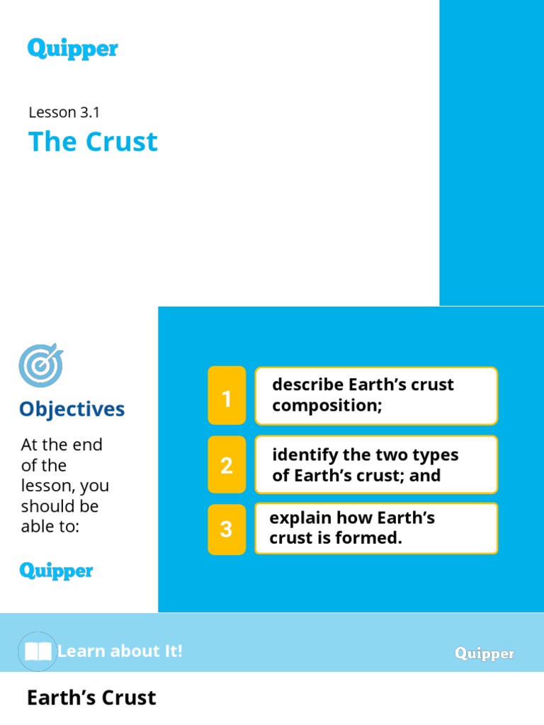 Types and Formation of Earth's Crust | PDF | Crust (Geology) | Earth
