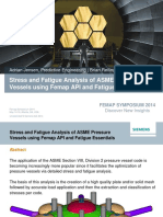Stress and Fatigue Analysis of ASME Pressure Vessels Using PDF