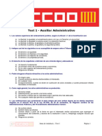 Auxiliar Administrativo - Test 1