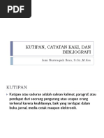 Panduan Penulisan Innote dan Footnote | PDF | Ilmu Sosial