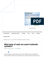 What Types of Seals Are Used in Hydraulic Cylinders