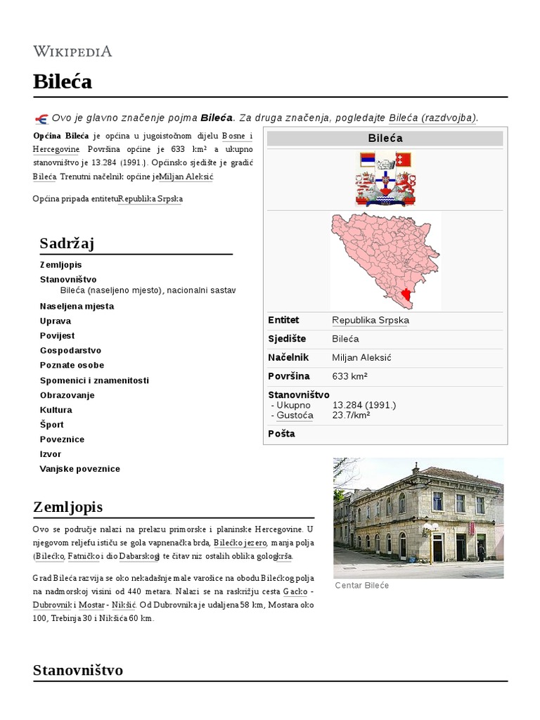 Bileća | PDF