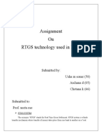 Assignment On RTGS Technology Used in Bank: Submitted By: Usha M Sonar (50) Archana D (05) Chetana K