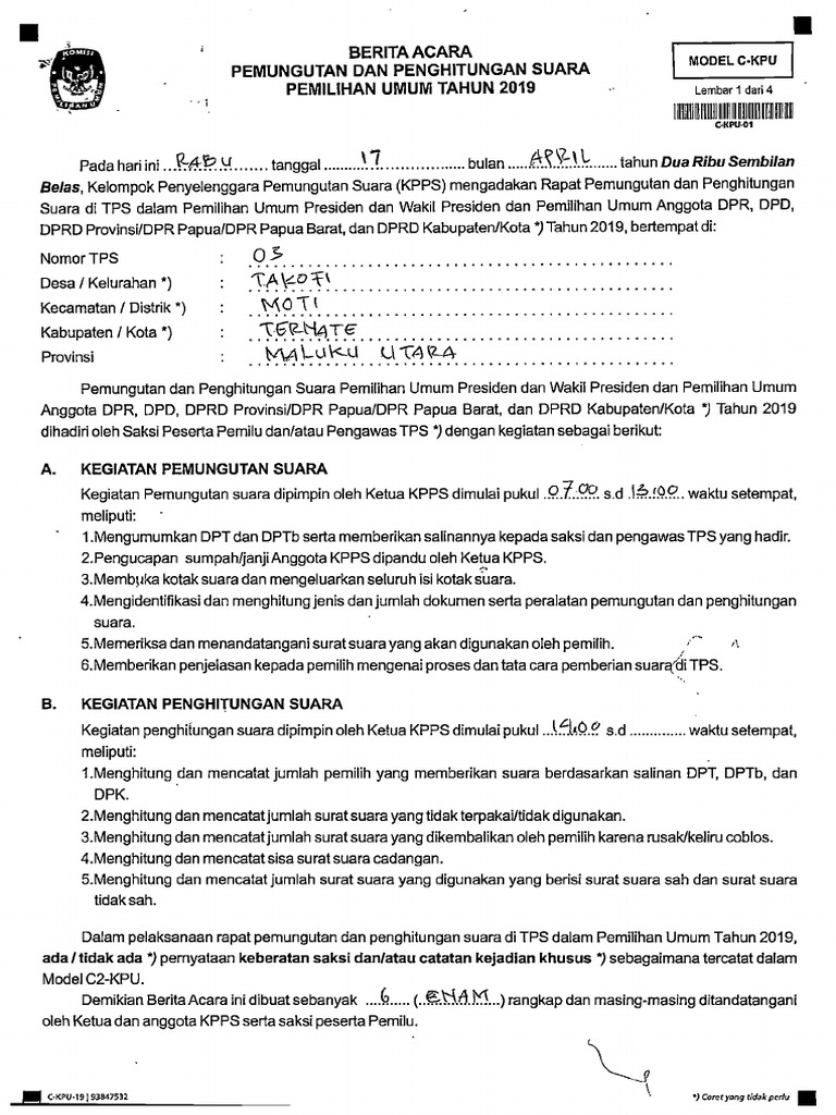Kelurahan Takofi TPS 03 PDF | PDF