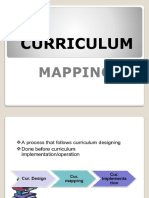 Curriculum Mapping Report