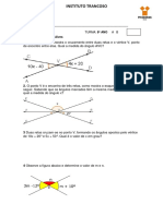 Geometria - Problemas de ângulos formados por retas