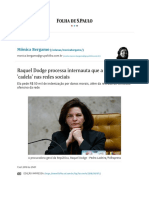 Raquel Dodge Processa Internauta Que A Chamou de 'Cadela' Nas Redes Sociais - 07 - 09 - 2018 - Mônica Bergamo - Folha PDF