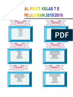 Jadwal Piket