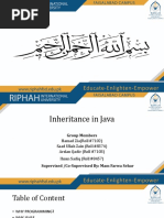 Presentation of Inheritance in Java