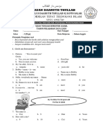 Soal MID Bahasa Inggris Kelas 3 SD Semester 1