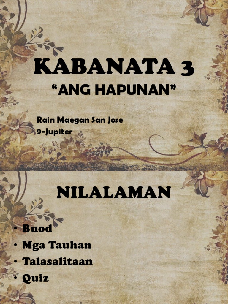 Kabanata 3 SAN JOSE | PDF