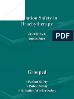 Radiation Safety in Brachytherapy