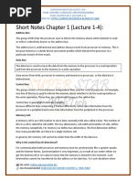 CS401_Short Notes Chapter 1