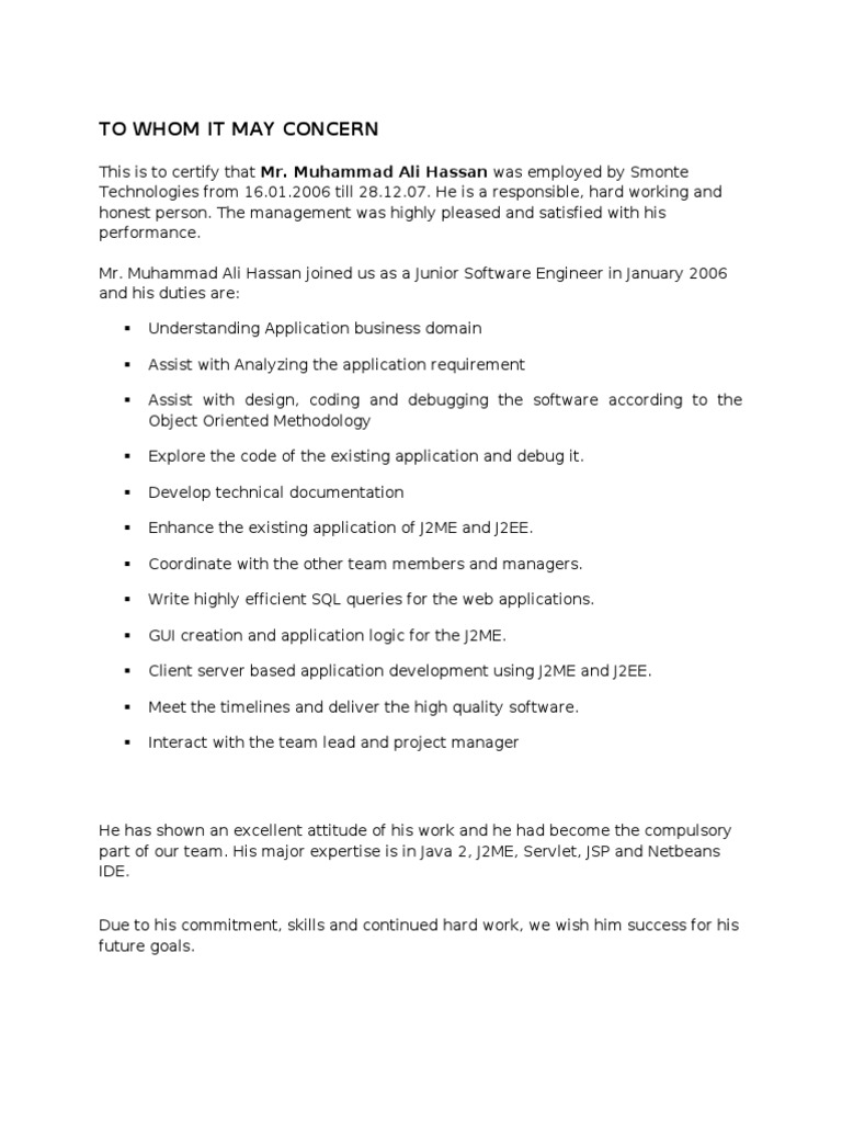 Junior Software Engineer Certification | PDF | Business