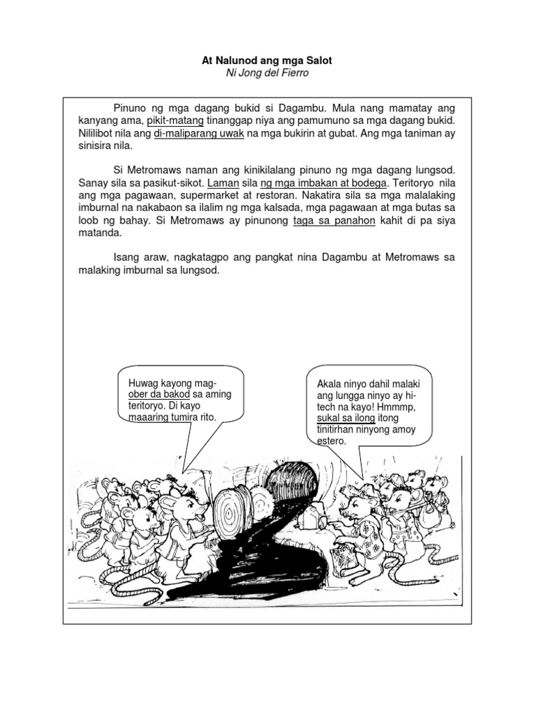At Nalunod Ang Mga Salot Dagambu | PDF