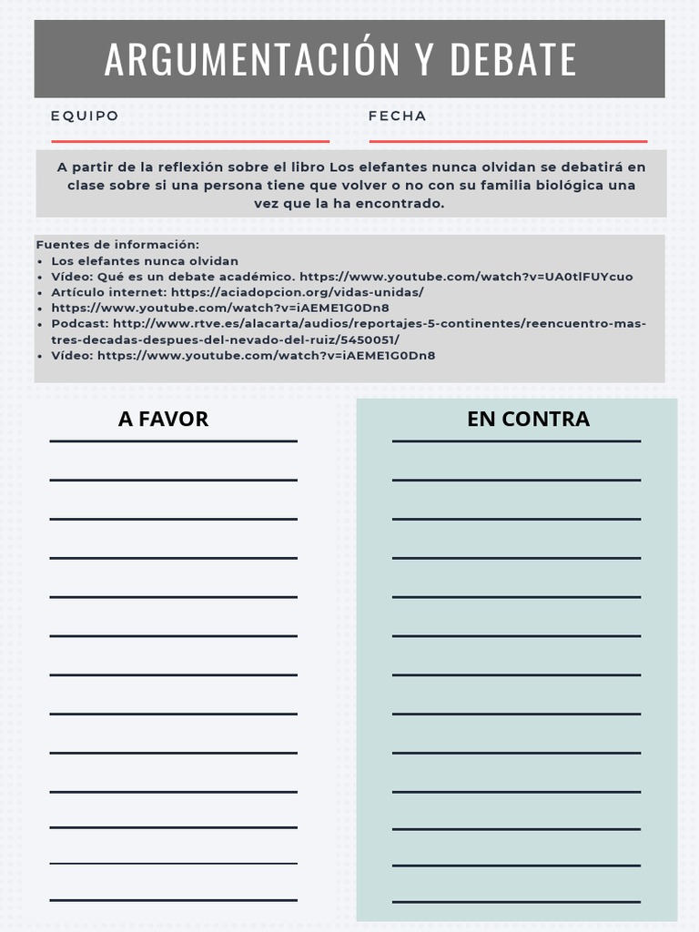 Ficha Debate 1 PDF | PDF