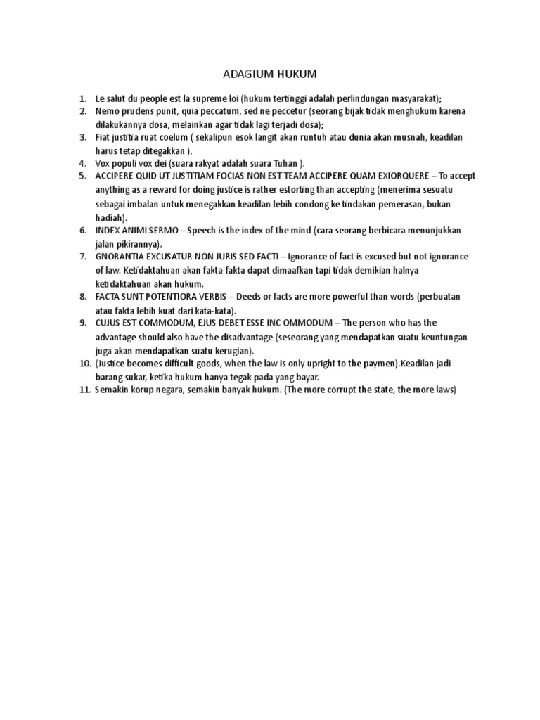 Adagium Hukum Pdf