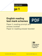 Ks1 English 2018 Marking Scheme Reading