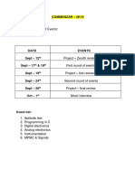 Schedule - Third Year EIE