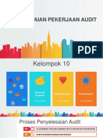 Auditing II Kelompok 10 - Penyelesaian Pekerjaan Audit