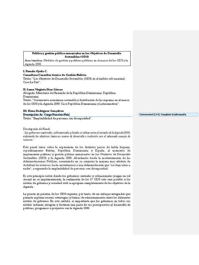 Documento ODS PDF Invalidez Desigualdad Social