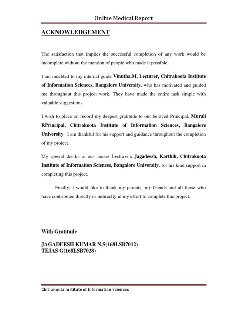 ACKNOWLEDGEMENT | PDF | Social Science