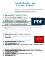 Blood Donor Requirements en Espanol PDF