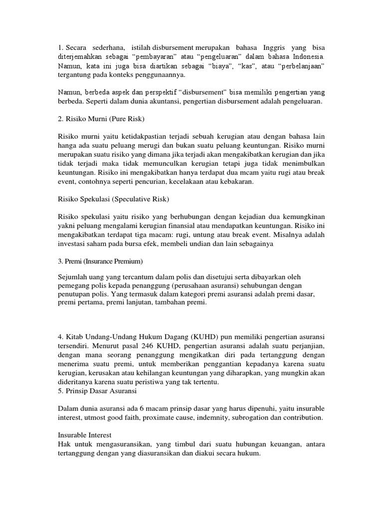 Uts Asuransi Essay
