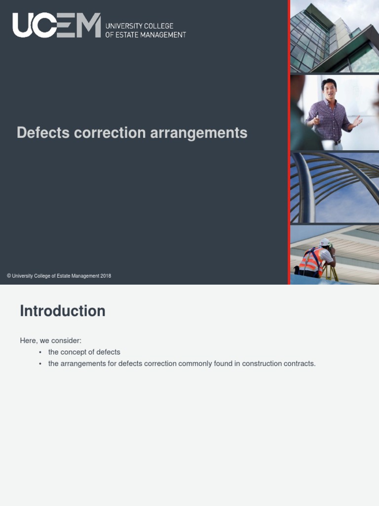 LAW6CON Defects Correction Arrangements | PDF | Breach Of Contract ...
