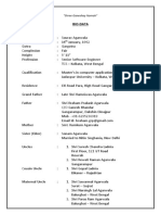 Bio Data - Sourav - 1 PDF