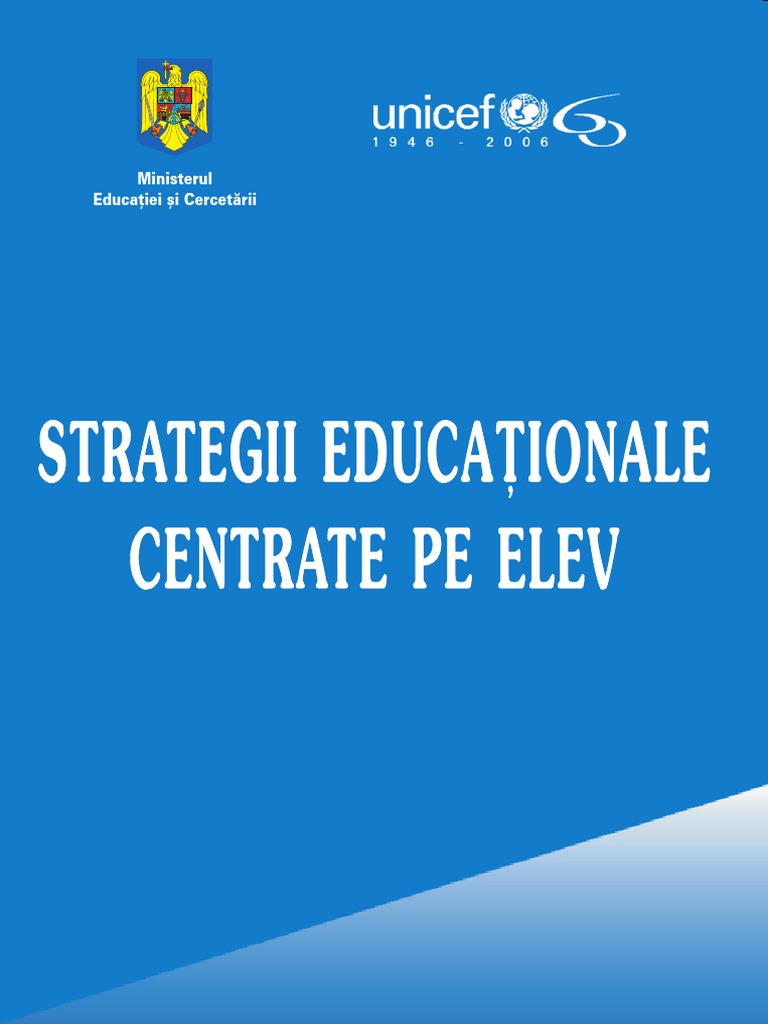 Strategii Educationale Centrate Pe Elev PDF | PDF