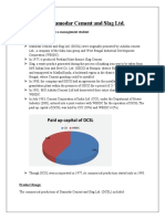 Case Study: Damodar Cement and Slag LTD.: Paid Up Capital of DCSL