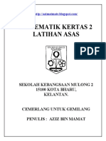 Matematik Kertas 2. SK Mulong 2