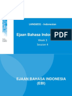 LANG6031-Week 3-Ejaan Bahasa Indonesia