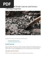 Lesson 3 Properties of Fresh Concrete and Factors Affecting Properties