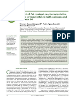 Effect of Fat Content On Characteristics PDF